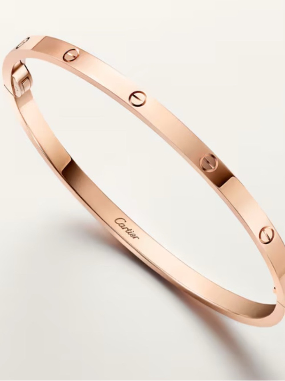 Cartier Small Love Bracelet, 18K Rose Gold, Size 18